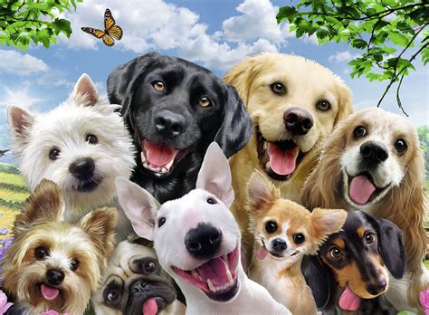 Delighted Dogs Jigsaw Puzzle