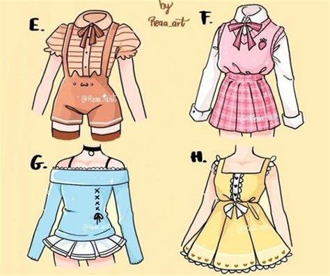 Manga Clothes Drawing Anime Clothes Kawaii Clothes Art Clothes Art