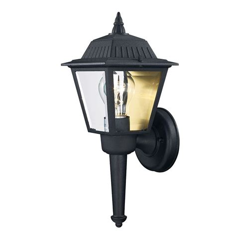 Sale ends in 3 days. Black Outdoor Wall Mount Lantern Exterior Light Glass ...