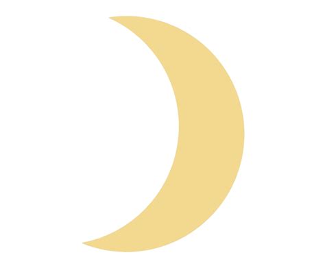 Yellow Crescent Moon Png Png All