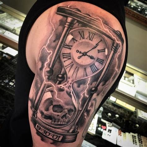 15 Suggestions For Mens Hourglass Tattoos