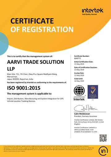Iso 90012015 Certified
