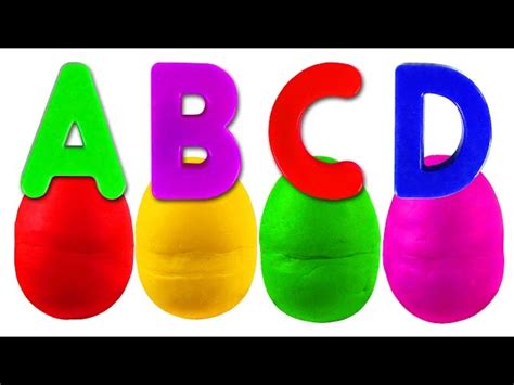 Play Doh Alphabet Surprise Abc Songs For Children Kindergarten Kids