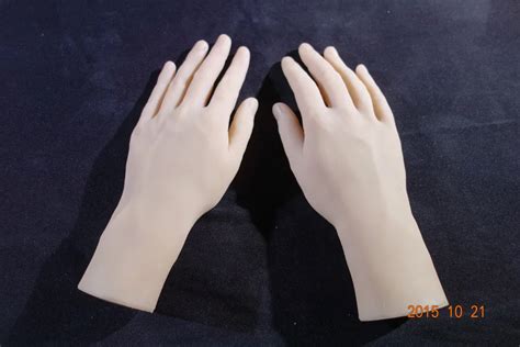 Free Shippingsolid Silicone Male Handssex Doll Real Skinrealistic Mannequin Handsring