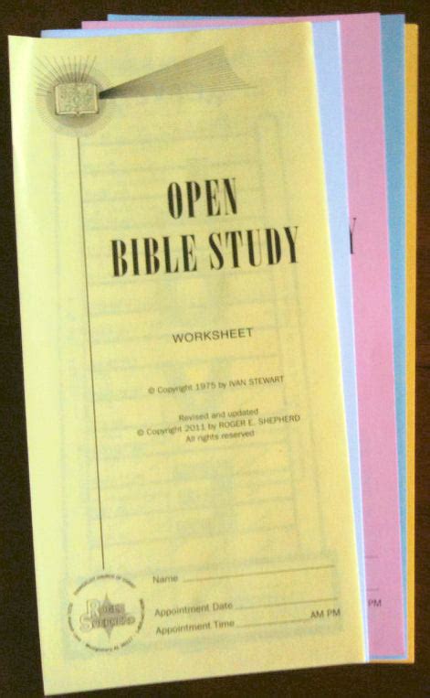 Open Bible Study Correspondence Course Set — One Stone Biblical Resources
