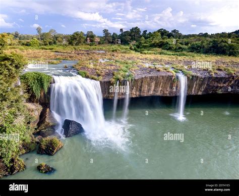 Panoramic View Of The Beautiful Dray Nur Waterfall In Dak Lak Province