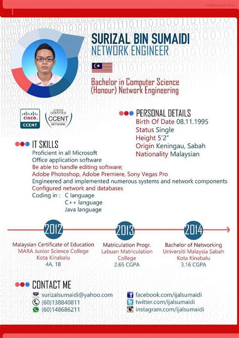 Contoh cv curriculum vitae (resume) untuk lamaran kerja atau profesional, menggunakan bahasa indonesia dengan desain yang menarik . 22 Contoh Cv Curriculum Vitae, Resume, Dan Daftar Riwayat ...