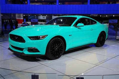 Tiffany Blue Mustang