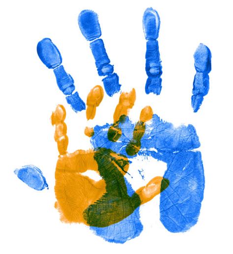 Best Father And Son Handprint Stock Photos Pictures And Royalty Free