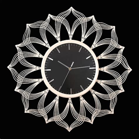 Buy Luxury Metal Wall Clock Modern Design Living Room