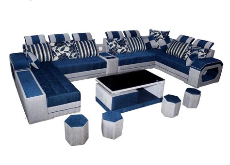 Modern Luxury Velvet U Shaped Sofa Set For Living Room Office With Four