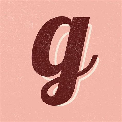 Alphabet Letter G Vintage Handwriting Cursive Font Psd Free Image By