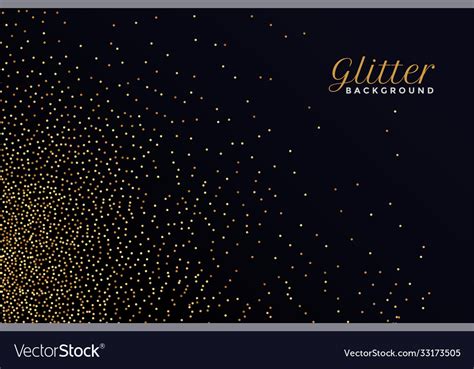 Golden Glitter Burst Background Design Royalty Free Vector