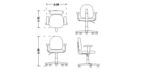 Autocad Office Chair Block Download Autocad