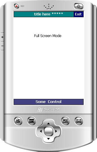 Full Screen Application Windows Ce And Pocket Pc Codeproject