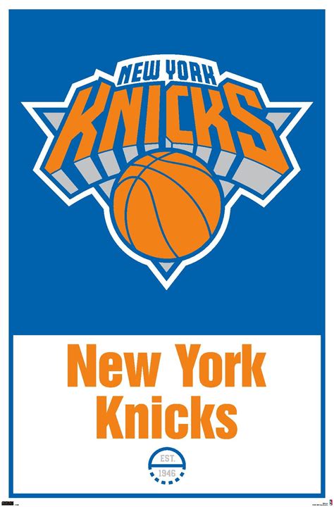 Nba New York Knicks Logo 21 Wall Poster 22375 X 34