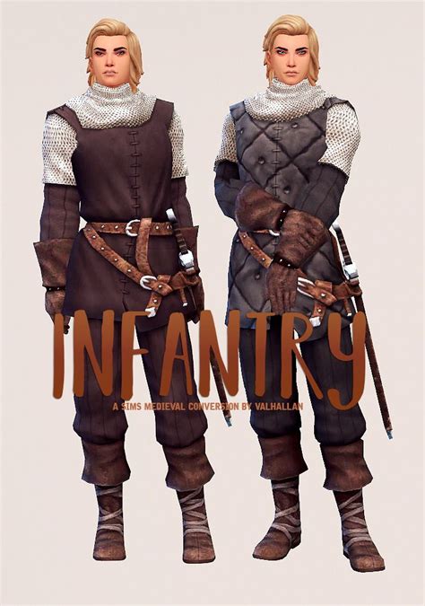 Infantry A The Sims Medieval Outfit Conversion By Valhallan As