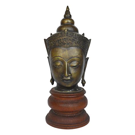 Cast Bronze Buddha Head on Chairish.com | Statue, Cast bronze, Buddha head