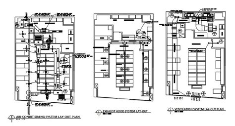 The Air Condition System Layout Plan Stated In This AutoCAD File