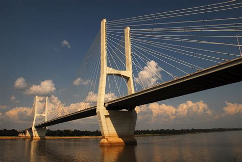 Greenville Mississippi River Bridge Cable Stayed Bridge Bridge