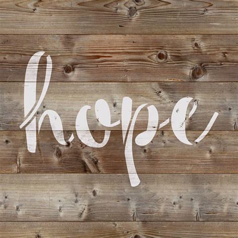 Hope Stencil Hope Word Stencil Stencil Hope Stencils Hope Etsy