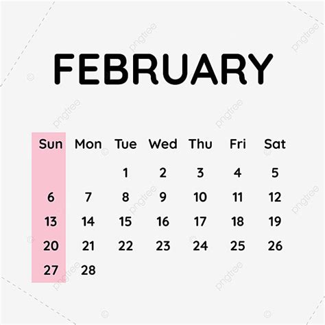 February 2022 Calendar Template February Calendar 2022 Png And