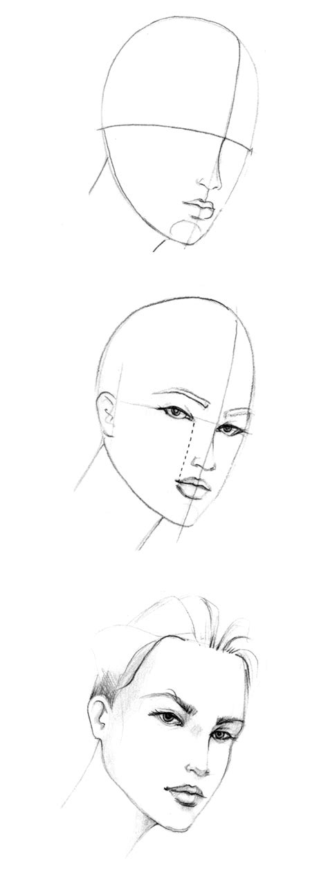 Inspired by my love of tattoo art. HOW TO DRAW THE THREE QUARTER VIEW - FASHION FINISHING SCHOOL