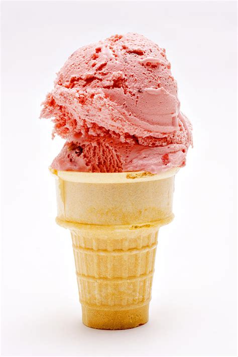 Strawberry Cherry Ice Cream Cone Photograph By Donald Erickson