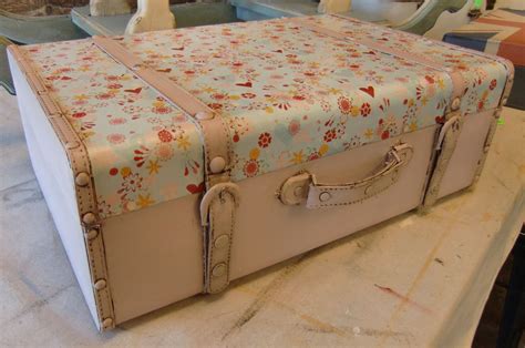 Painted Vintage Suitcase In Antoinette Chalk Paint By Annie Sloan By
