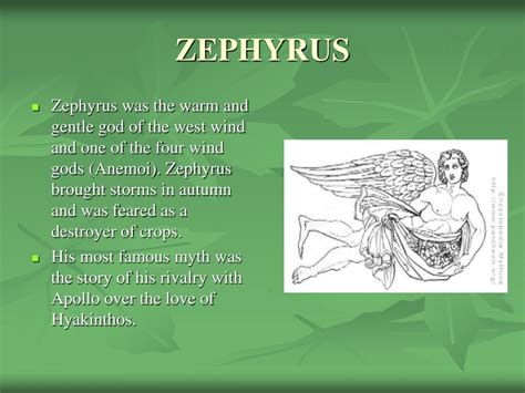Zephyrus Greek God