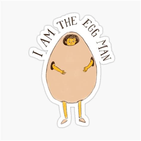 Egg Man Sticker For Sale By Eleanorart4 Redbubble