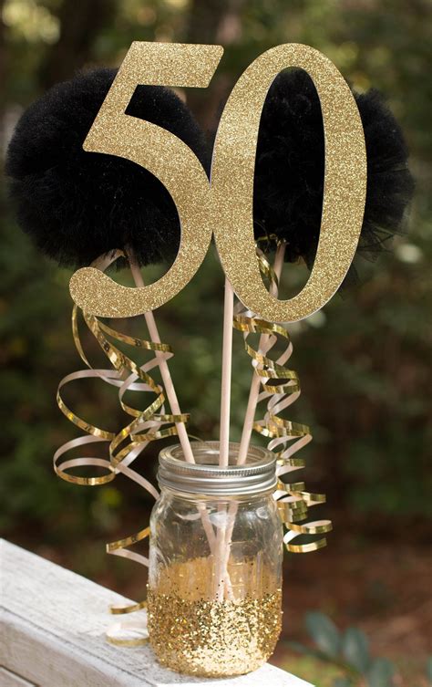 50th Birthday Party Decorations Centerpiece With Custom Etsy Fiesta