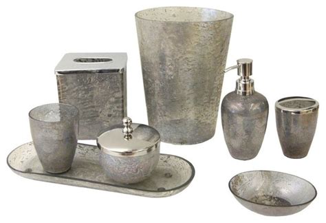 Grey wood 4 pc bath accessory set kadir black & silver diamond 15 piece bathroom accessory set 2 bath mats shower curtain & 12 fabric covered rings walmart croydex stripes 3pc bathroom accessory set house accessories grey set of 4 bathroom accessories story home grey set 4 premium. Lava 8-Piece Bathroom Accessory Set, Gray - Bathroom ...