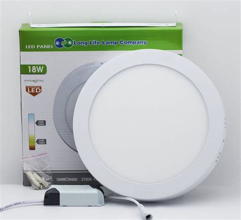 18w Led Surface Mount Ceiling Panel Light Cool White Round Or Square