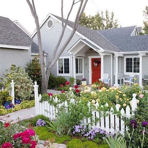 Cool 90 Stunning Cottage Garden Ideas For Front Yard Inspiration