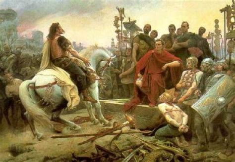 3 October 52 Bc Battle Of Alesia Vercingetorix Leader Of The Gauls