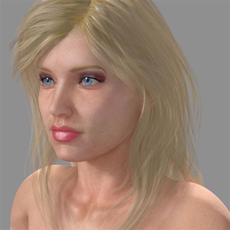 3d Model Anastasia Rigged Female Character Vr Ar Low Poly Cgtrader