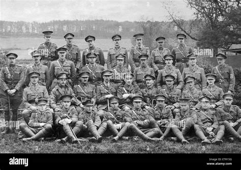Officers Of The 17th Service Battalion Of The Kings Liverpool Stock