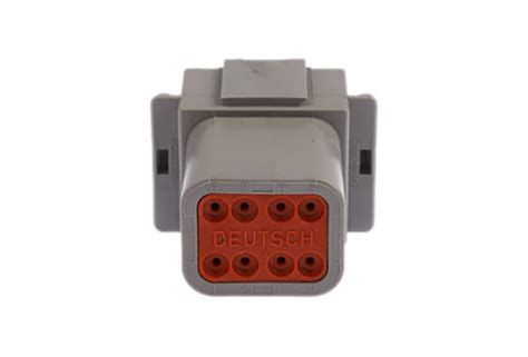Deutsch Dt Series 8 Pin Male Receptacle Connector Dt04 08pa With W8p
