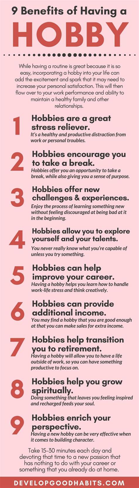 22 Benefits Of Having A Hobby Or Enjoying A Leisure Activity