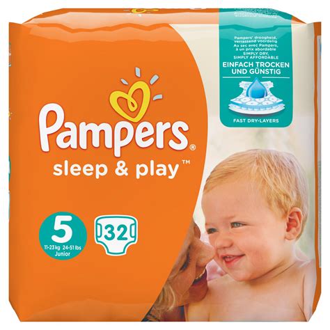 Pampers Sleep And Play Size 5 32 Nappies 11 23kg Baby And Toddler