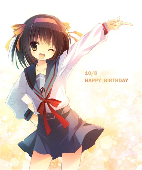 Happy Belated Birthday Haruhi The Melancholy Of Haruhi Suzumiya
