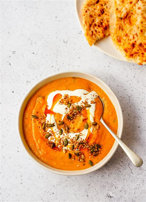Stormy Night Carrot Cumin And Coriander Soup With Red Lentils And