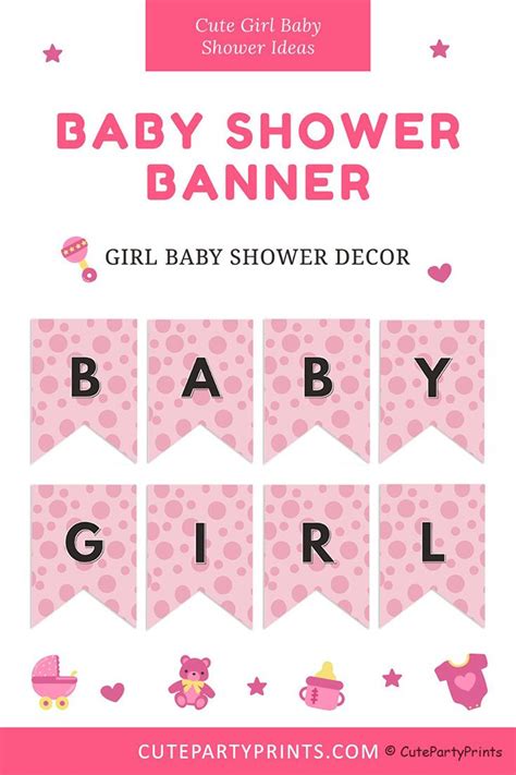 Girl Baby Shower Banner Ideas Baby Shower Decor