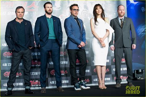 Chris Evans And Robert Downey Jr Hit South Korea With Claudia Kim For