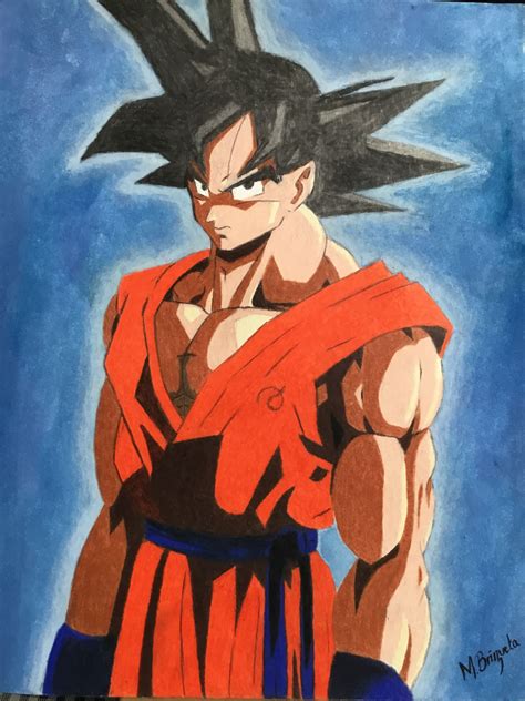 Goku Hecho A Lápiz Prisma Color Por Marcelo Brizuela Goku Prismas