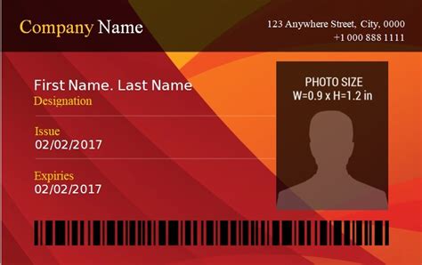 Id Badge Template Free Word Templates