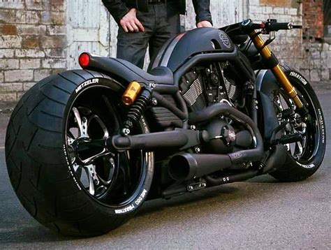 Harley Davidson V Rod Hd Flat Black Custom Motorcycles Pinterest