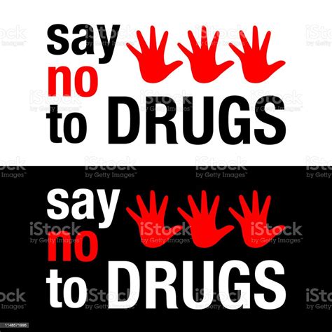 Say No To Drugs Lettering Stock Illustration Download Image Now Istock