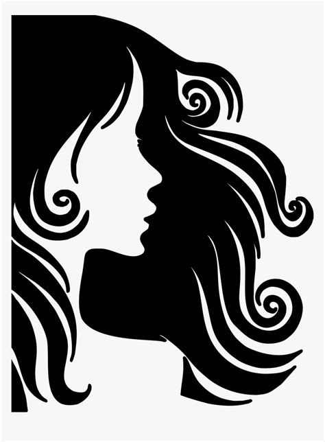 Female Hair Profile Silhouette Clip Arts Female Hair Silhouette Png
